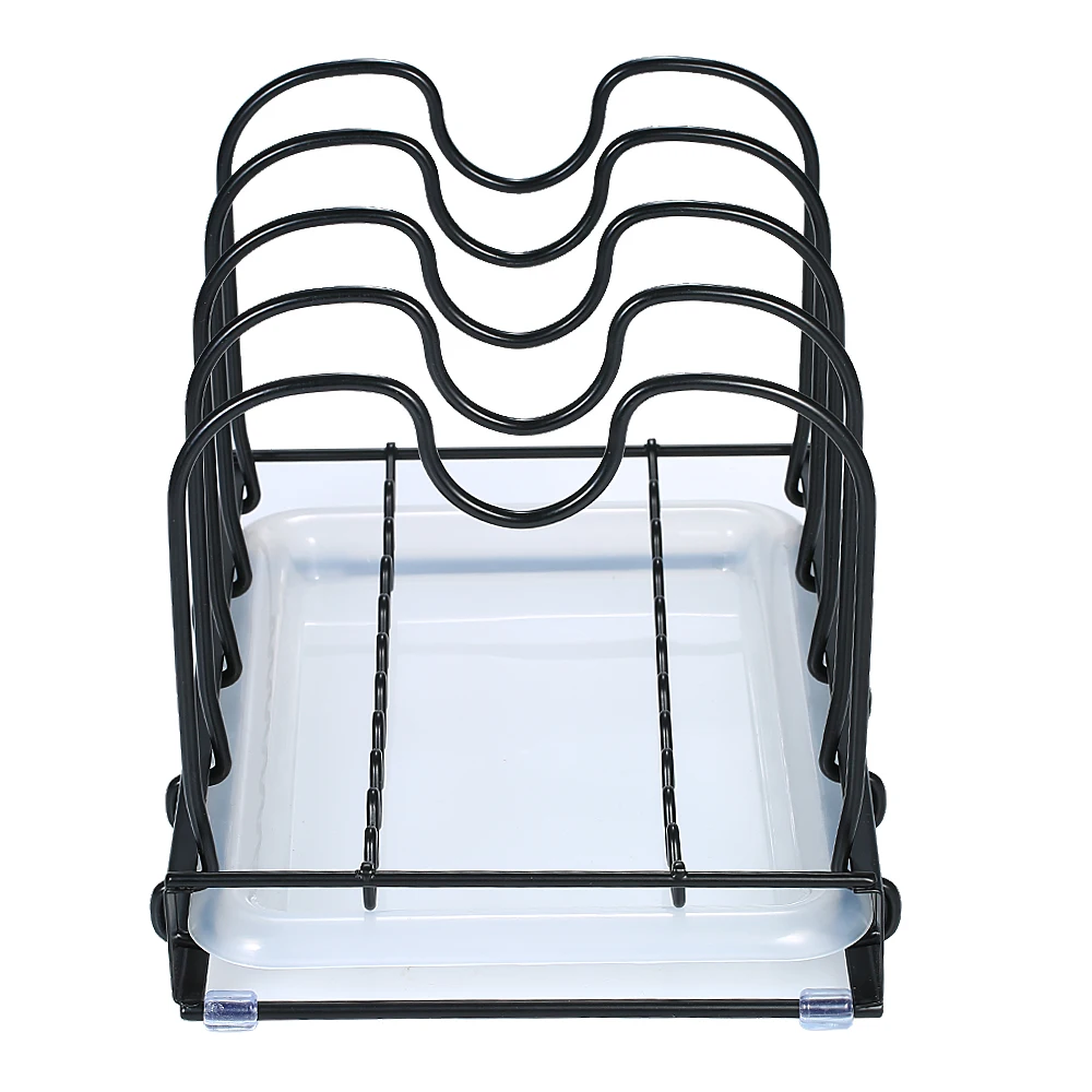Расширяемая сушилка для посуды ручка для крышки с дренажной металлической кухонной столешницей Toltal 5 регулируемых отсеков