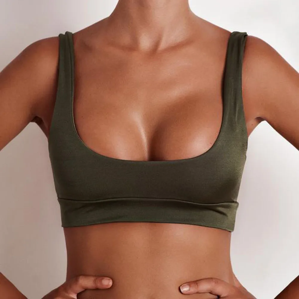 Новинка 2020 летняя футболка без рукавов с глубоким вырезом Женский однотонный