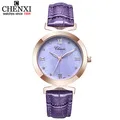 CHENXI Wpmen часы модные женские часы с кожаным ремешком кварцевые наручные часы повседневные женские часы