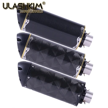 

Carbon fiber universal Modified motorcycle exhaust escape muffler ZRX400 II Z400FX Z400GP Ninja400R Ninja300 Ninja400 Z900RS