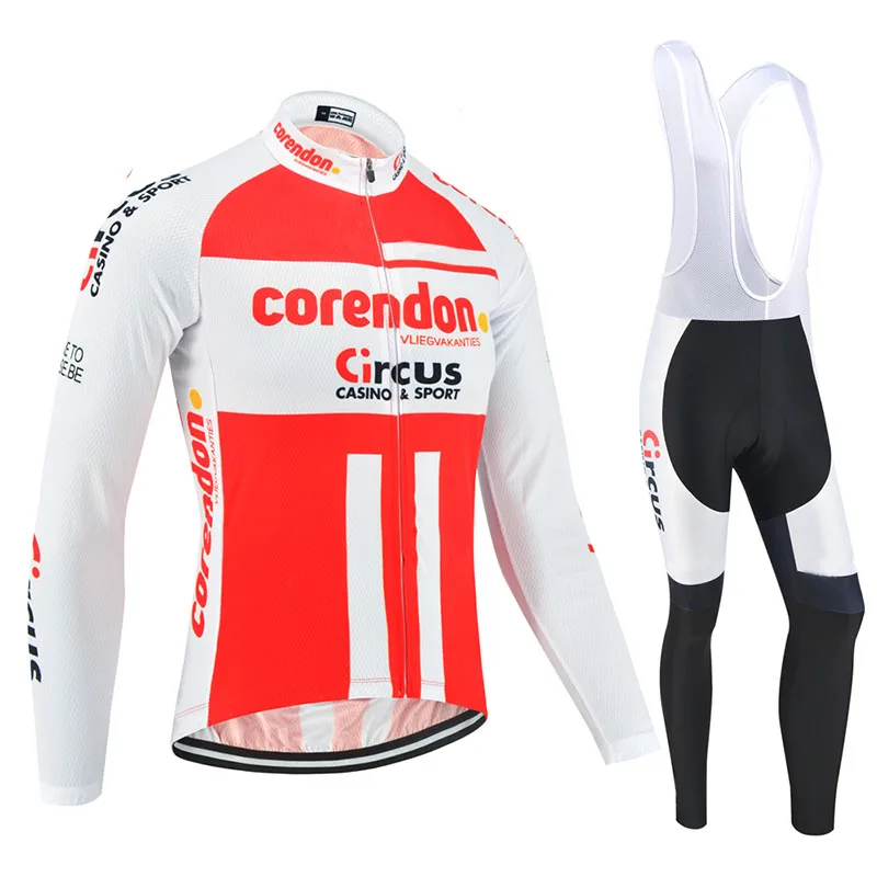 

2020 Corendon Men's Cycling Jerseys Long Sleeve Bike Shirts MTB Winter Fleece Cycling Clothing Mountain Bike jacket Maillot wear