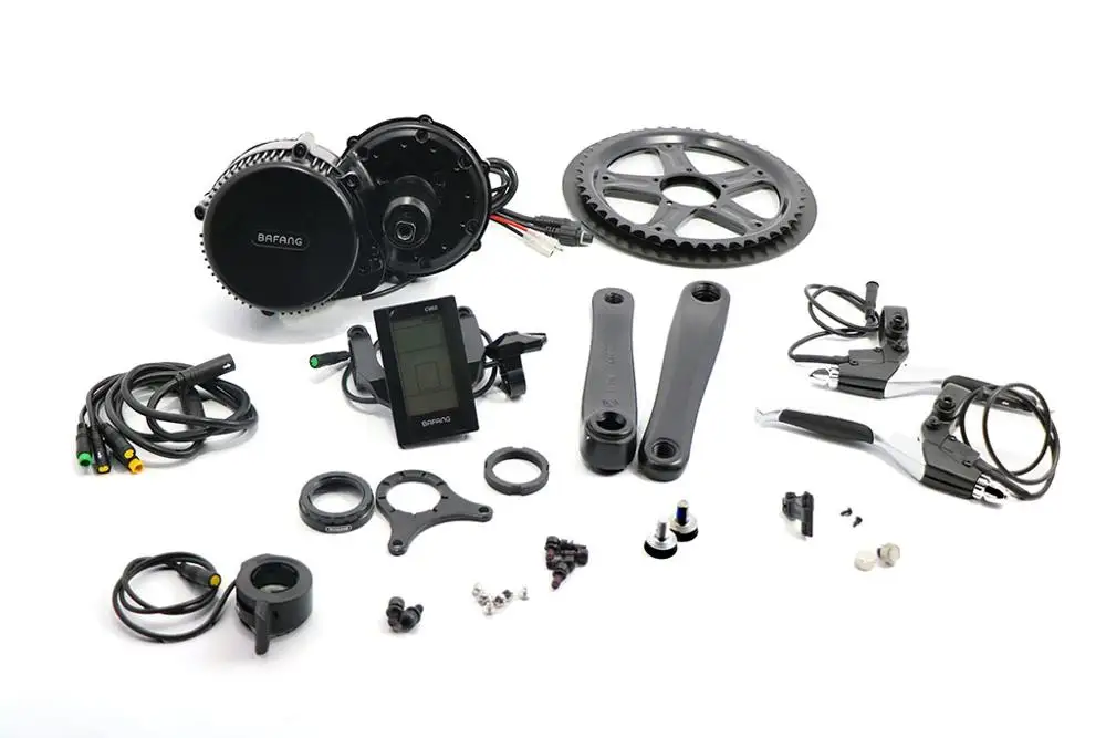 US $424.00 Bafang BBS02B 48v750w Mid Motor kit Crank Middle motor with C965 display for sale