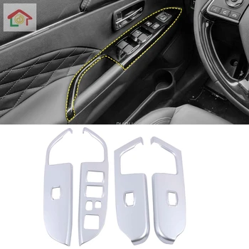 

For Mitsubishi ASX 2013-2018 2019 2020 ABS Carbon Fiber Window Lift Button Switch Armrest Cover Trims Car Accessories Styling