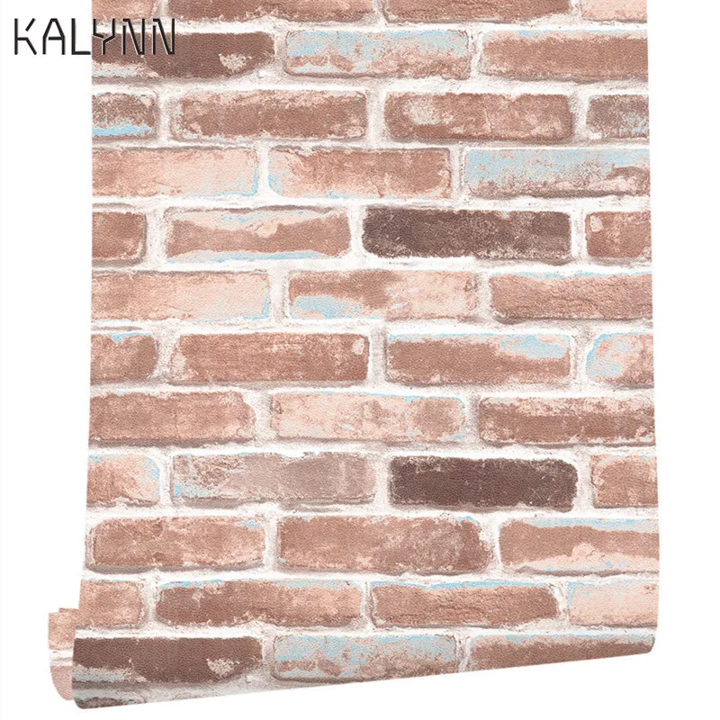 Vintage Brick Textured Wallpaper  Walls Decor Embossed Living Room Bedroom Wall Diy Renovation 3D Self-Adhesive Mural Wallpaper