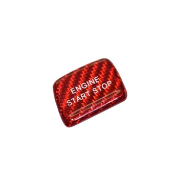 

New Car Engine Start/Stop Carbon Fiber Switch Button Cover Decoration Covers For Chevrolet Camaro + 1pcs Accessories