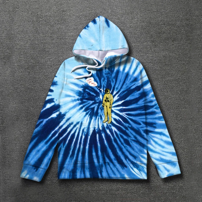 ASM0020 Уличная одежда Трэвиса Скотта астромира астронавта tie Dye Толстовка для мужчин и женщин высокое качество граффити хип-хоп Astroworld - Цвет: ASM0020