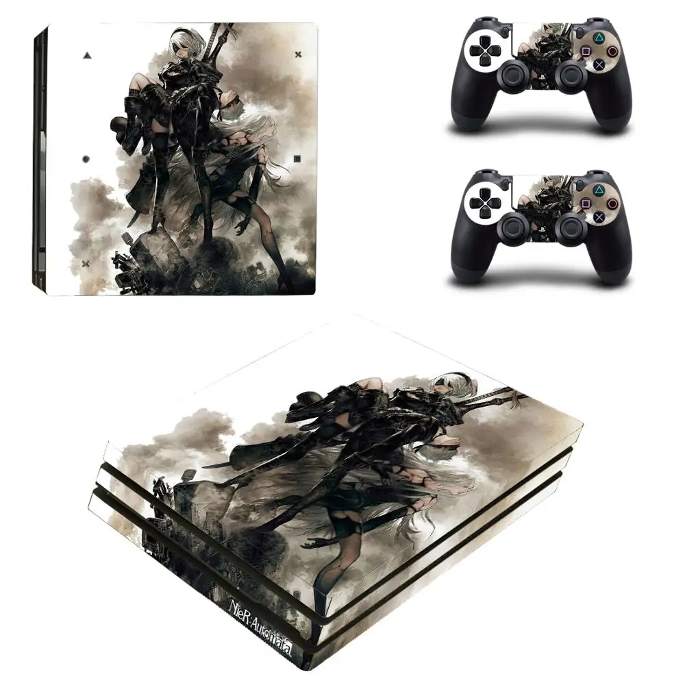 NieR Automata PS4 Pro наклейка на кожу Виниловая для Sony Playstation 4 консоль и 2 контроллера