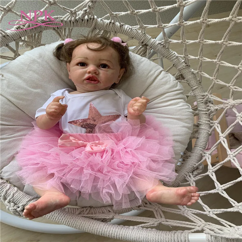 

56CM high quality reborn toddler princess girl doll adorable Lifelike Baby Bonecas bebe doll reborn menina