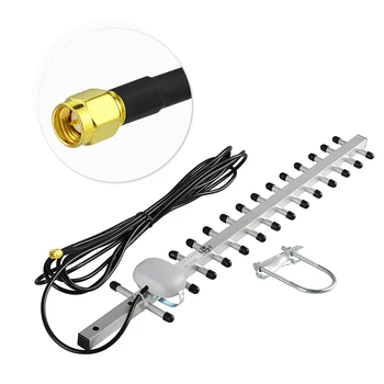 

Superbat 15DBI 1990-2170 MHz 3G Yagi Antenna SMA Plug for 3G Wireless Card＆Routers