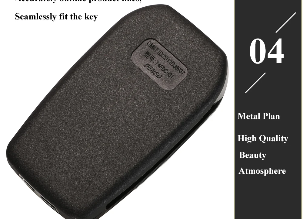 Keyforkess 10pcs aggiorna la custodia chiave dell'automobile a distanza per Toyota TOYOTA Reiz Corolla Camry RAV4 Prius 2/3/4 pulsante modificato Flip Key Shell - H510180b1d1814c14b3e26e5f4b71e464n