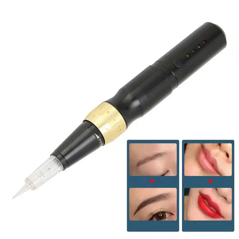 

Wireless Permanent Makeup Tattoo Eyebrow Machine with Cartridge Needles 100-240V Microblading Lips Eyebrow Tattoo Supplies