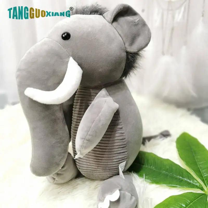elephant 1 20-30 см мягкие куклы животных милые jumbo mammoth игрушки, плюшевые слоны лев ребенок день рождения девочки Рождественский подарок - Цвет: elephant 1