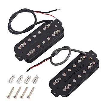 

2pcs Pickup Double Coil Rosewood Alnico V Neck and Bridge 7 Strings Pickup Humbucker for Bass Musical Instrument Guitar