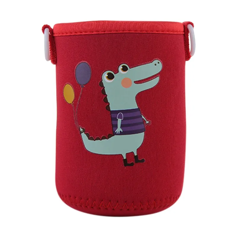 color as picture 400ML-500ML New Children Feeding Cups Baby Water Cup Cartoon Leak Proof Cup Baby Drinkware With Strap Rope - Цвет: color as picture