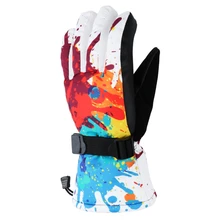 Мужские лыжные перчатки профессиональные лыжные перчатки ветрозащитные зимние варежки водонепроницаемые перчатки для сноубординга женская зимняя спортивная одежда