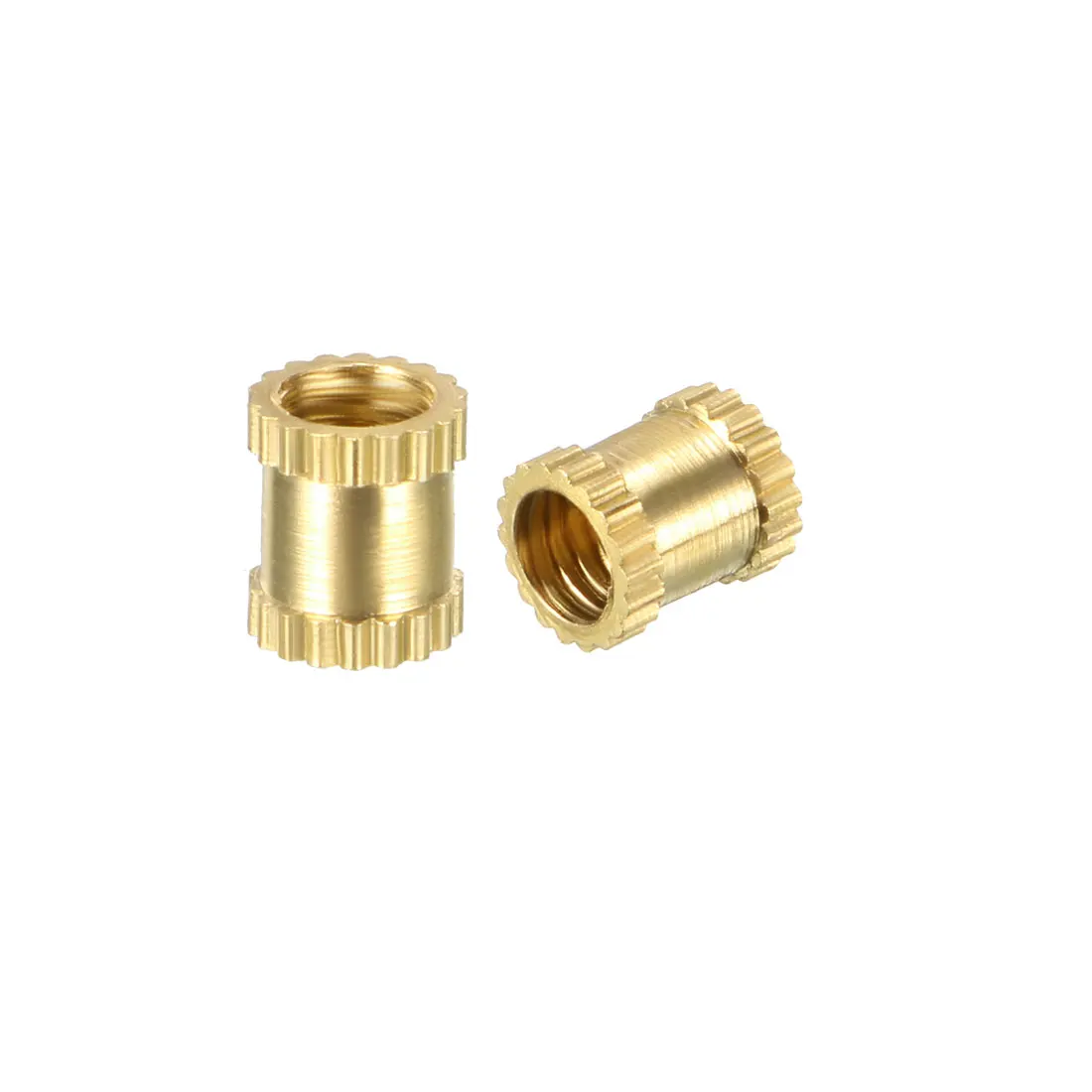 

uxcell Female Thread Brass Knurled Threaded Insert Embedment Nut, 50 Pcs M3x5x4mm 100pcs