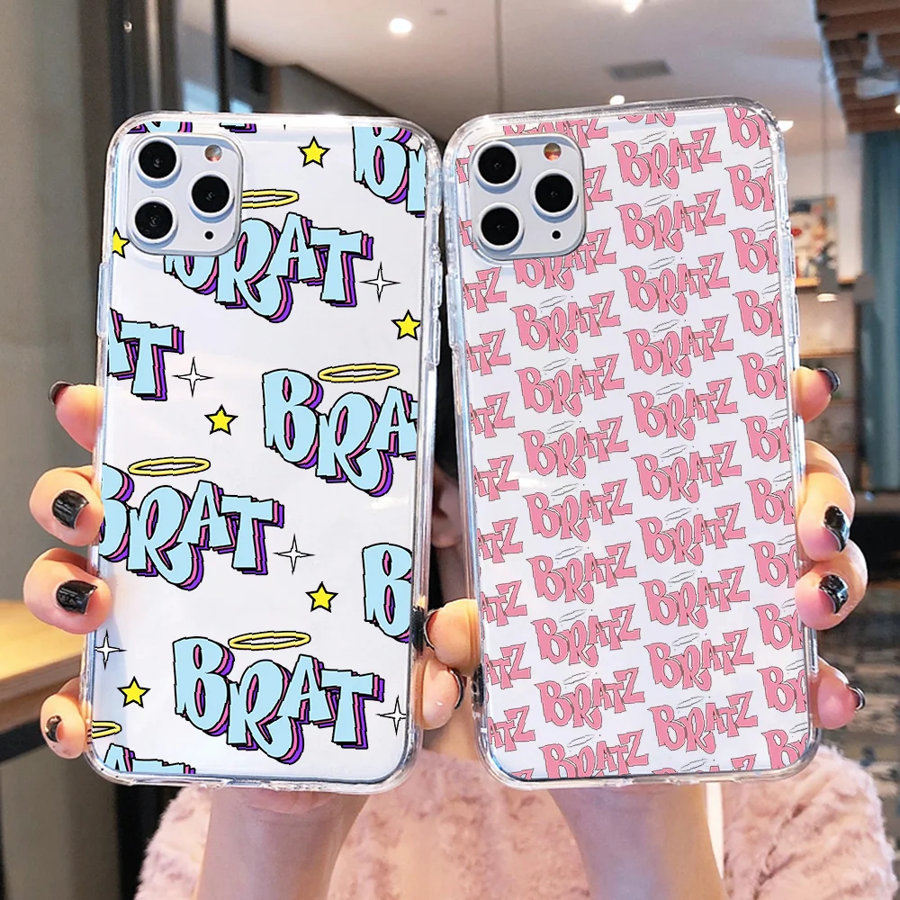 Милый мультяшный чехол brразы для телефона с куклой девочкой iphone SE 2020 6 6S 7 8 11 12 13 Plus