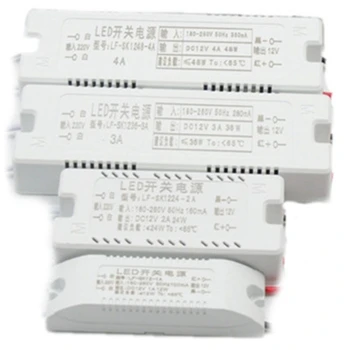 

AC185-260V To DC12V 12W 18W 24W 36W 48W Powered Supply Lighting Transformer LED Driver For LED Lights Accessory
