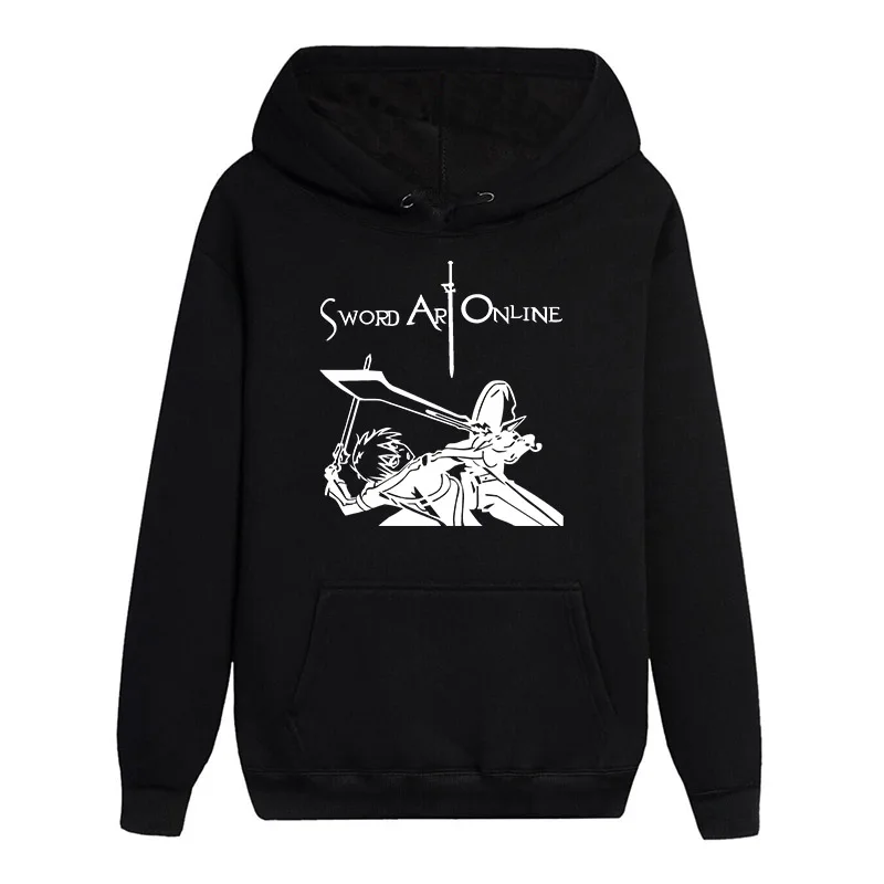 Hot Light Novel Sword Art Online Long Sleeves Noctilucent Hoodies Casual Sweats Popular Loose Coat Pullover Hooded Tops Hot Light Novel Sword Art Online Long Sleeves Noctilucent Hoodies Casual Sweats Popular Loose Coat Pullover Hooded Tops