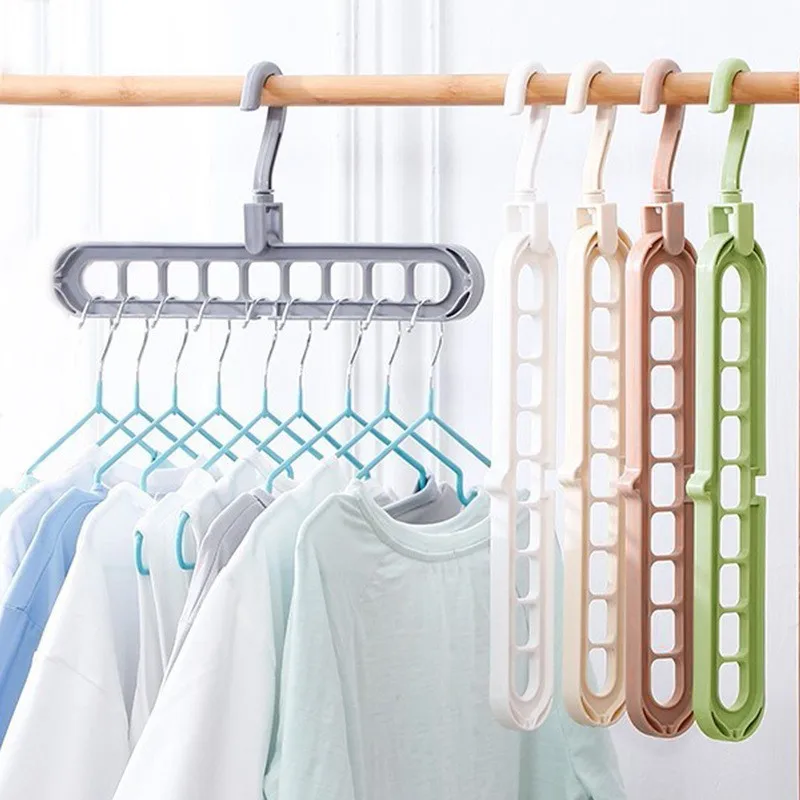 4 Magic Multi port Support Hangers for Clothes Drying Rack Multifunction Storage Hangers Drying Clothes Rack Clothing Hangers