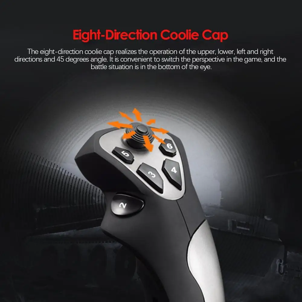  PXN PRO USB Cabled Flight Game Arcade Joystick Simulator Controller and Keyboard Mapping With Butto