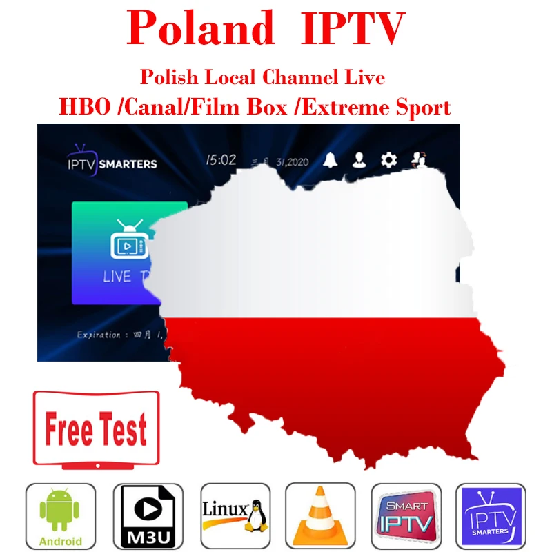 Android 10 0 TV BOX Польша IP M3U Smart ip tv HD для Smarters Box | Электроника