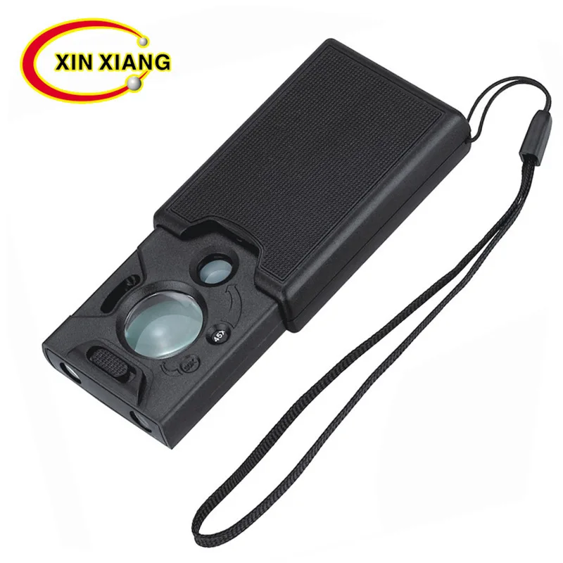 

Handheld Illuminated Magnifier 30X 45X 60X Magnifying Glass With LED Light Drawer-type LED Lupa Jewelry Loupe Mini Microscope