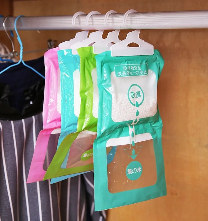 Anti-Mold Desiccant Bag Hanging Wardrobe Hanging Moisture Bag Kitchen Wardrobe Drying Agent Hygroscopic Dehumidifier Bags moisture absorber bag moisture absorber moisture absorbing bag clothes dehumidifier