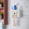 Convenient Magnetic Toothbrush Holder Save Space Storage Dust-proof Bathroom Accessories Automatic Durable Toothpaste Dispenser 6