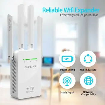 Bezprzewodowe routery PIXLINK 300 mb s WiFi regenerator sygnału Extender AP Router tryb Mini Home długi zasięg 4 anteny zewnętrzne łatwa konfiguracja tanie i dobre opinie CN (pochodzenie) wireless Rohs 10 100 mbps 2x10 100 Mbps Brak 2 4G 300 mbps WR09 Wi-fi 802 11g Wi-fi 802 11b Bezprzewodowy dostęp do internetu 802 11n