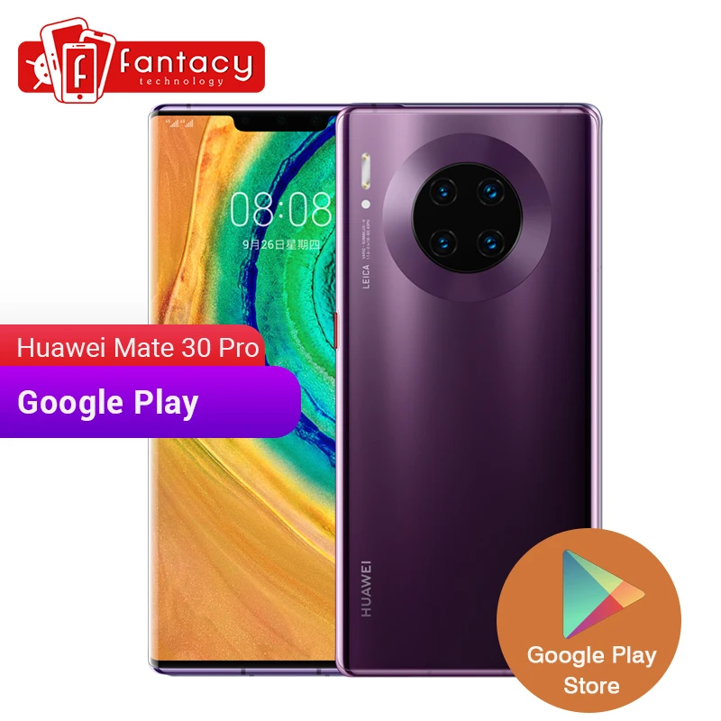 Huawei mate 30 Pro 8GB 128GB смартфон 40MP Тройная камера s 32MP фронтальная камера 6,53 ''полный экран Kirin 990 27W Беспроводная QC