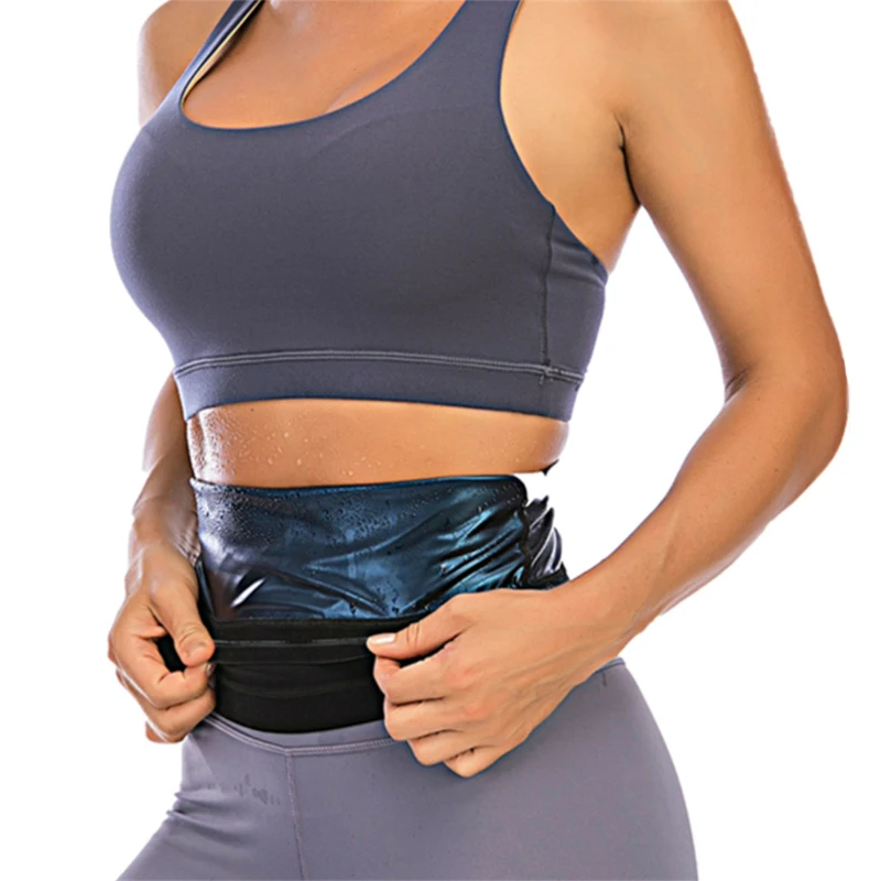 CXZD Hot Sauna Sweat Belt Body Shapers Waist Trainer Slimming Workout Gym Fitness Belt for women Abdomen Fat Burning Shapewear low back shapewear