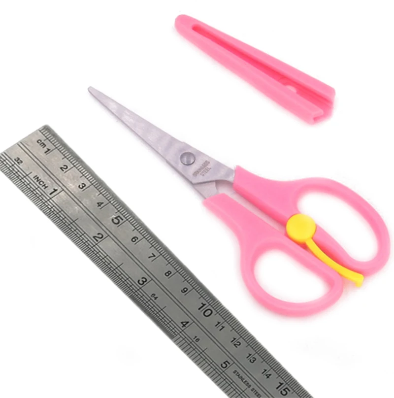 Ремесленные школы Studen офисные стационарные ножницы aper cut craftt DIY ножницы СНиП бытовой - Цвет: Pink 130mm