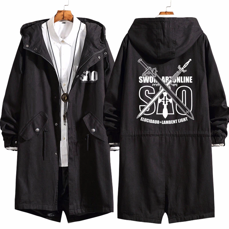 long coat with hoodie