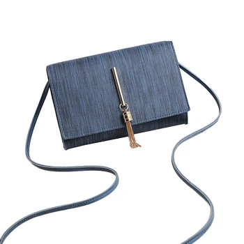 

Women Ladies Solid Crossbody Bag Shoulder Bags Tassel Decor Handbag Daily Magnetic Closure PU Leather Purse Casual Simple