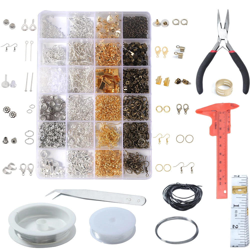 1box Ear Hook Jump Rings Split Rings Earring Hook Lobster clasp Pins Jewelry DIY Accessories DIY Jewelry Findings Making Kit