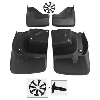 

4pcs Mudguard Kit PP Car Mud Flaps Screw Fixing Vehicles Styling Easy Install Scratch Proof Wear Resistant For HIACE 2015-2018