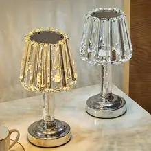 

Crystal Metal Lamp Romantic Diamond Lamp INS/VK Hot Crystal Lamp European Style Lamp LED Table Lamp Exquisite Light for Bedroom