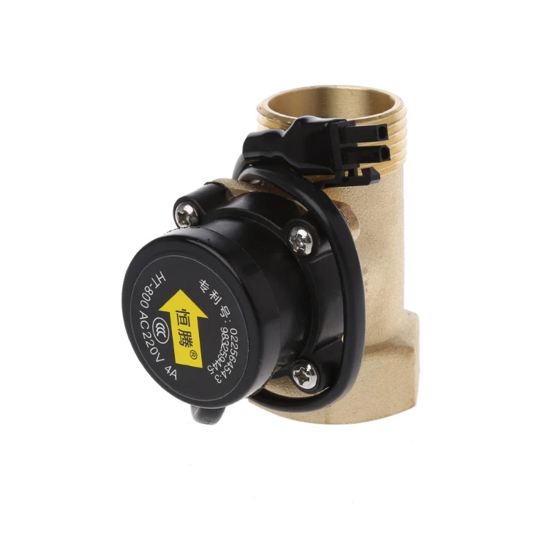 HT800 1" Water Pump Flow Sensor Switch Liquid Booster Solar Heater Brass Magnetic Pressure Automatic Control Valve Part