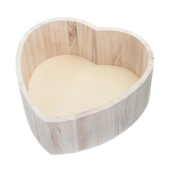 

Newborn Baby Photography Props Accessories Wooden Love Heart Shaped Cot Newborn Posing Photography Photo Studio Props