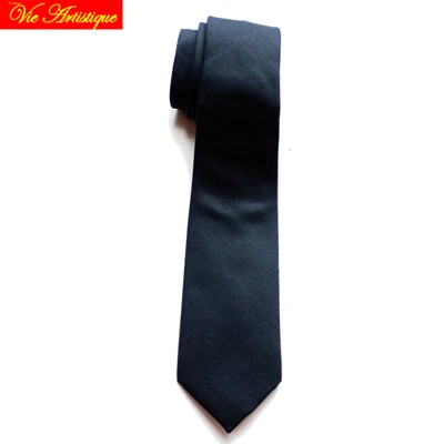 neck tie for men business formal office 8cm wool ties plain striped plaid luxury free shipping - Цвет: Королевский синий