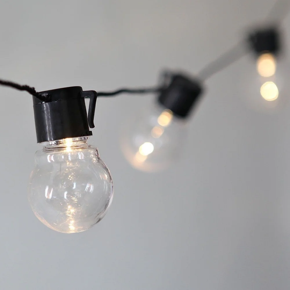 20LED String Lights Bulb 6m Waterproof Globe Bulbs Indoor White Light / Warm Light Sturdy Decoration Led Light String Lamp