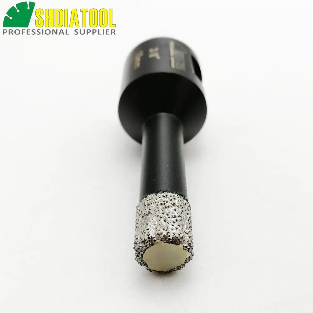2pcs 10mm Vacuum brazed diamond Dry drilling bits Dimeter 3/8"  5/8-11 Thread core bits for tile granite marble concrete