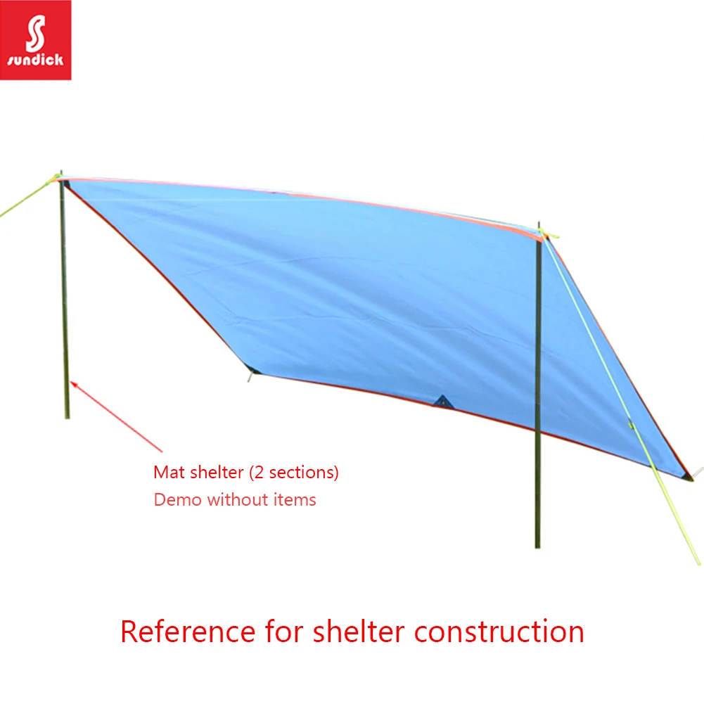 2m/6.6ft Tent Awning Pole Folding Zinc Plated Iron Tube Canopy Rod Outdoor Camping Accessories 3