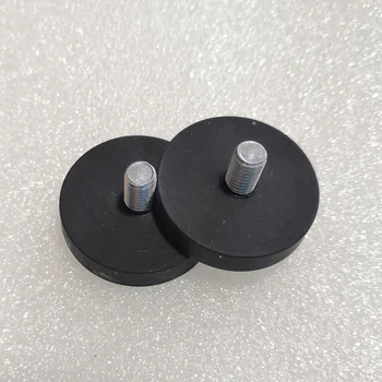 

2PC 15KG Super Powerful Neodymium Magnet with Rubber Costed D32*7.5mm LED Light Fixed Magnets Camera Fixed Imanes