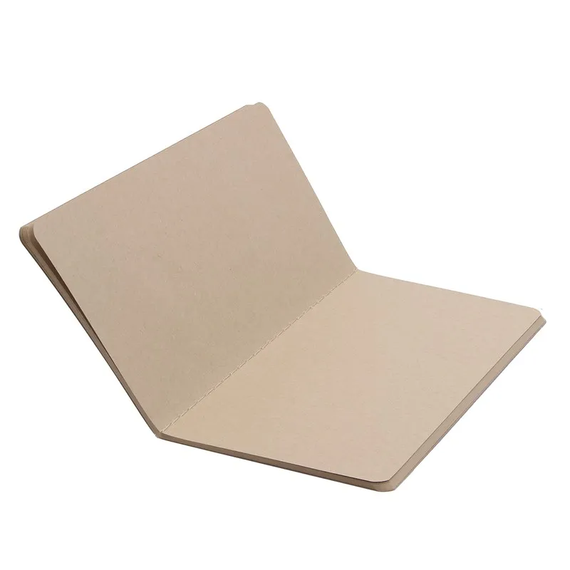Kraft paper Notebook Blank Notepad Book Vintage Soft Copybook Daily Memos 210*110mm Brown Kraft paper Notebook Blank Notepad Book Vintage Soft Copybook Daily Memos 210*110mm Brown