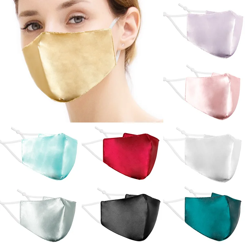 Ice Silk хлопковая маска Многоразовые моющиеся Mascarilla уход за кожей лица для спорта