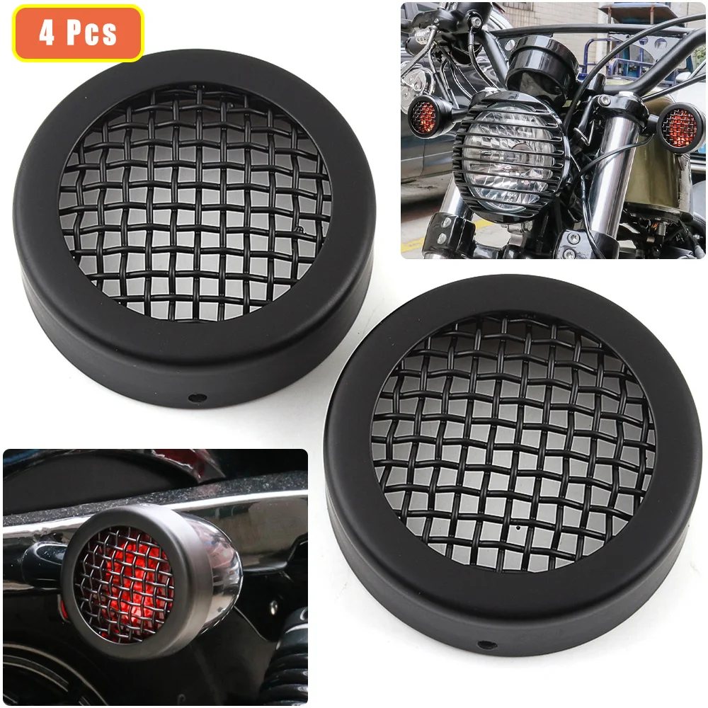 Motorcycle Turn Signal Light Protector Grill Light Lamp Cover