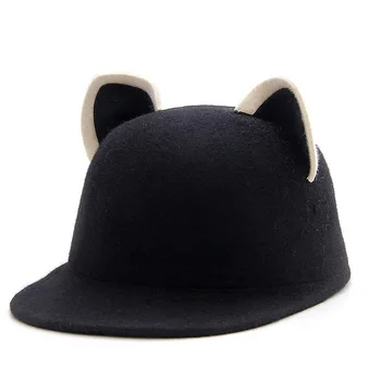 

Cute Cat Ears Caps 2019 Spring Summer Fashion Hat Women Hats Women's Hat Baseball Caps Beret Breathable Equestrian Hat