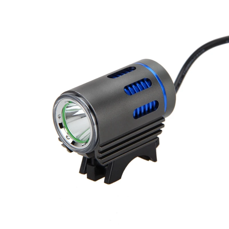

ABUO-Bicycle Light Xm-L2 Led 4 Modes Front Bike Head Light Battery Pack Charger Riding Cycing Bike Light Gift(Blue Single Lamp)